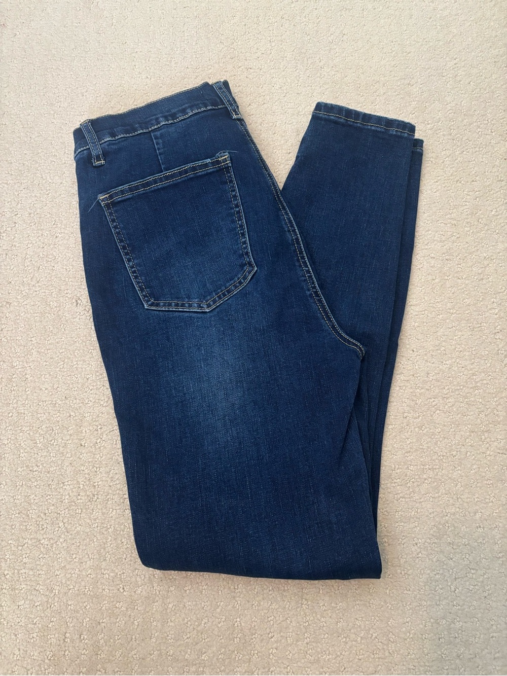 Women’s JUSTFAB Dark Blue High Rise Classic Skinny Jeans 29
